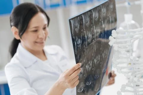 Selective focus of an X ray image Stock Photos