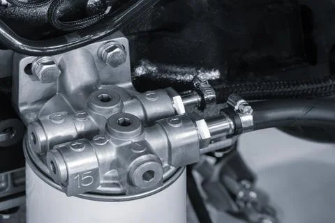 Selective on the fuel injection in the the diesel engine. supply system for d Foto stock