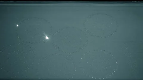 Selective laser melting. Laser sintering machine for metal. Stock-Footage 162788080