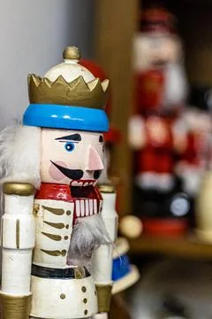 Selective shot of a white Nutcracker. Stock Photos