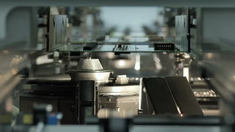 Selective soldering in production Stock Footage 106172023