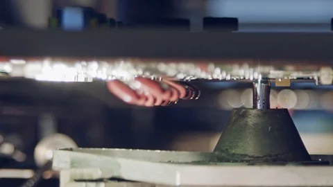 Selective wave soldering process during a circuit board manufacturing Stock Footage 98755883