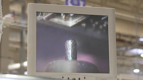 Selective wave soldering process during a circuit board manufacturing Stock Footage 124366378