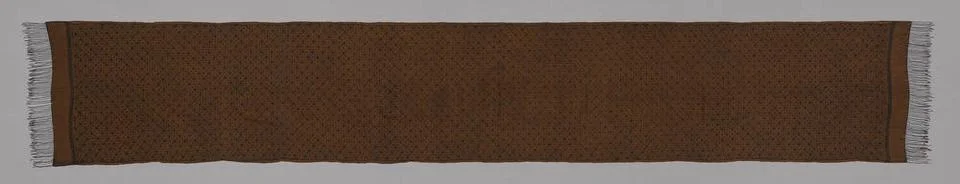 Selendang (Shawl) Java. Finely woven silk dyed cinnamon brown; all-over de... Stock Photos