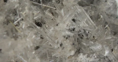 Selenite crystal needles Stock Footage 144254023