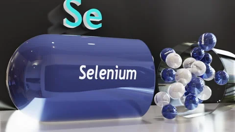 Selenium Capsule (Slow Motion w/Chemical Symbol) Stock-Footage 295077005