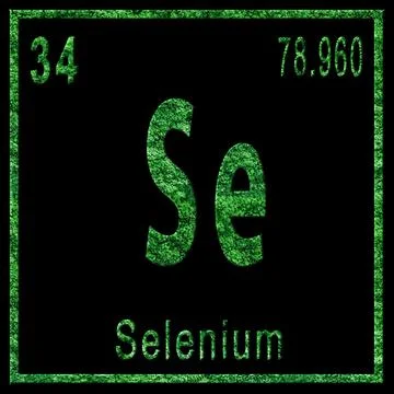 Selenium Chemical Element, Green Edition Stock Photos