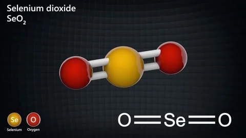 Selenium dioxide (SeO2). Seamless loop. Stock Footage 153973264