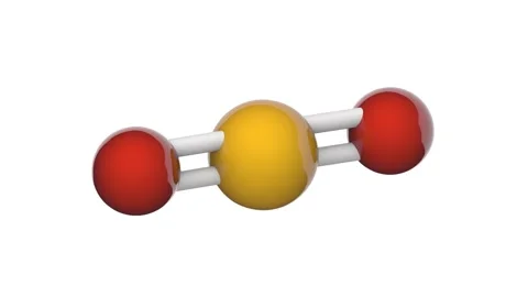 Selenium dioxide (SeO2). Seamless loop. White background Stock Footage 153973278