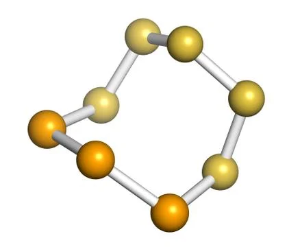 Selenium disulfide dandruff shampoo active ingredient, chemical structure. Stock Illustration