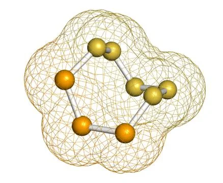 Selenium disulfide dandruff shampoo active ingredient, chemical structure. Stock Illustration