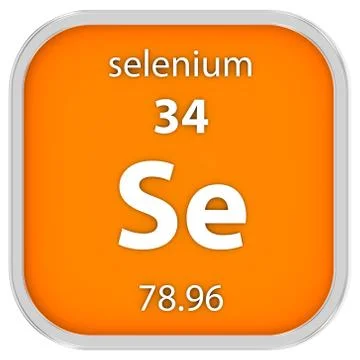 Selenium material sign Stock Photos