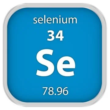Selenium material sign Stock Photos