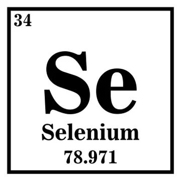Selenium Periodic Table of the Elements Vector illustration eps 10 Stock Illustration