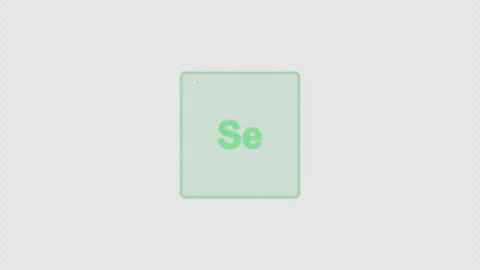 Selenium Se Periodic Table Element Tile Clean No Text Animation Video Overlay Al Stockbeeldmateriaal 339370006