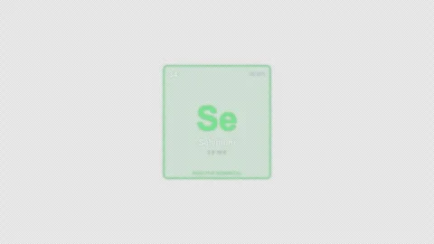 Selenium Se Periodic Table Element Tile Labeled Animation Video Overlay Alpha 4K Stock Footage 339370009