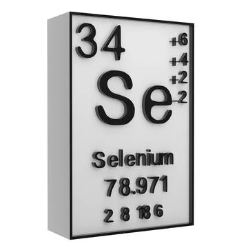 Selenium,Phosphorus on the periodic table of the elements on white blackgro.. Stock Illustration