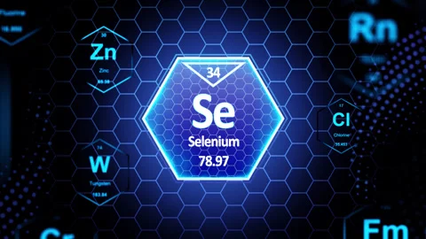 Selenium(Se) Periodic Element Stock Footage 314220397