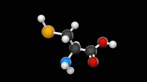 Selenocysteine. Seamless loop. RGB + Alpha (Transparent) channel. Stock Footage 152764841