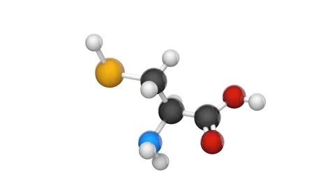 Selenocysteine. Seamless loop.  White background. Stock Footage 152764847