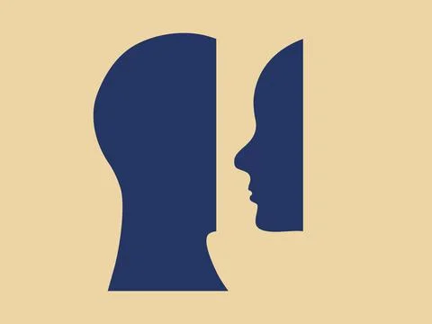 Self analysis graphic representation. Illustrazione stock