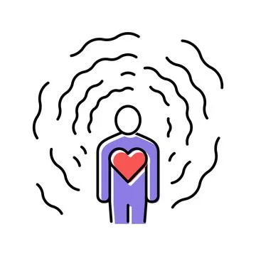 Self-awareness soft skill color icon vector illustration Stock Illustration