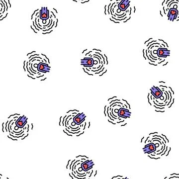 Self-awareness soft skill vector seamless pattern Stock Illustration