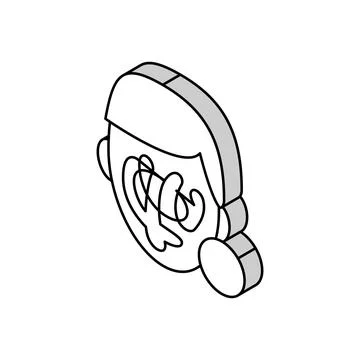 Self cancellation isometric icon vector illustration Stock Illustration