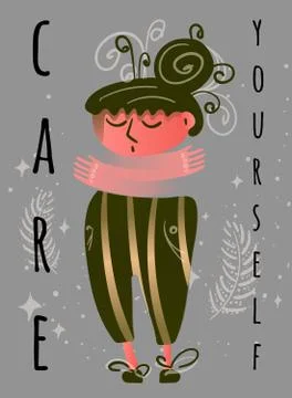 Self care concept イラスト素材