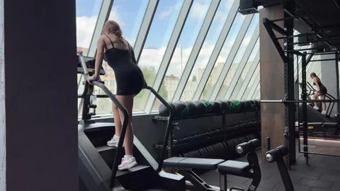 Self care exercise create beautiful figure from young age young woman teenage Vídeos de archivo 251345371