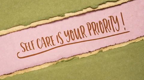Self care is your priority Stock Photos