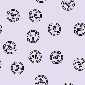 Self cleaning feature line vector seamless pattern Stock Illustration