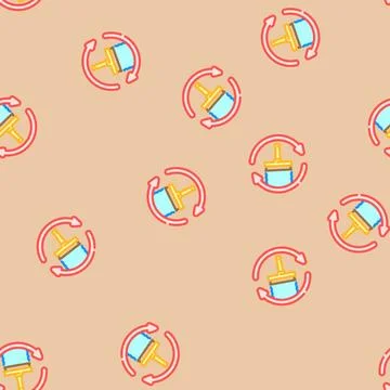 Self cleaning feature vector seamless pattern Stock Illustration