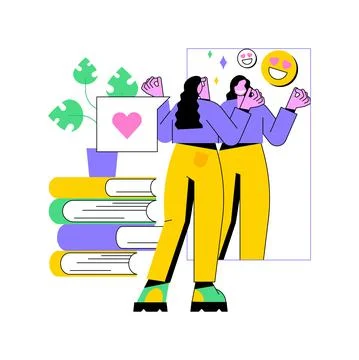 Self-concept abstract concept vector illustration. Stock Illustration