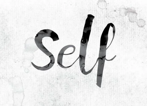 Self Concept Painted in Ink Stock Illustration