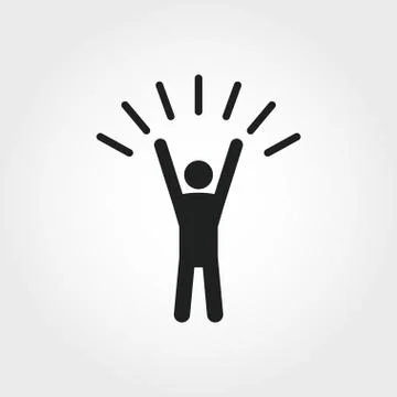 Self-Confidence icon. Monochrome element illustration. Self-Confidence symbol Stock Illustration