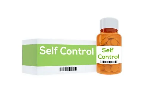Self Control concept Stock Illustration