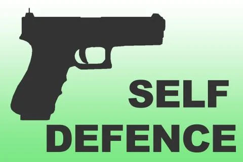 SELF DEFENCE concept Stock Illustration