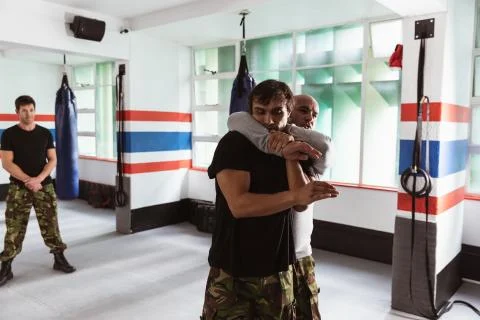 Self defence training 写真素材