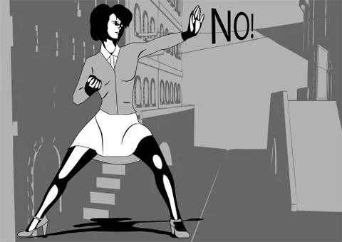 Self defense Stock Illustration