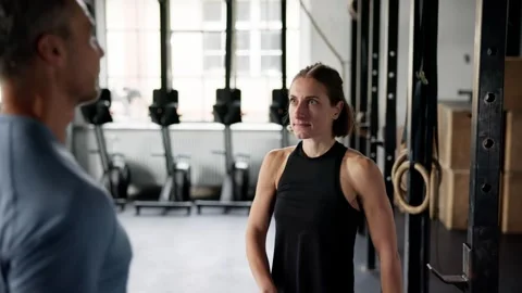 Self Defense Safety Class With Personal Trainer Stock Footage 287822420
