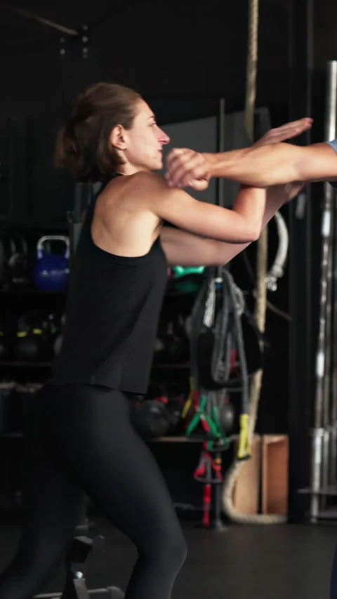 Self Defense Safety Class With Personal Trainer Stock Footage 291335738