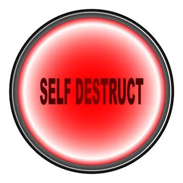 Self Destruct Button Stock Illustration