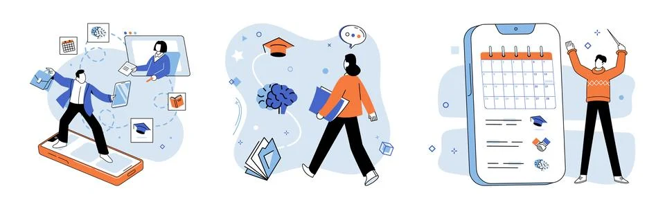 Self development. The concept self development emphasizes personal growth and Stock Illustration