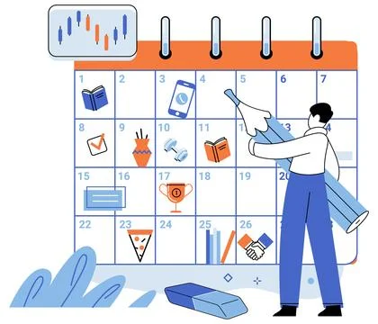 Self development. Increasing self awareness enhances efficiency in self Stock Illustration