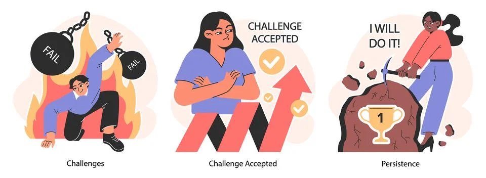 Self-development set. Increasing of individual or professional competencies Illustrazione stock