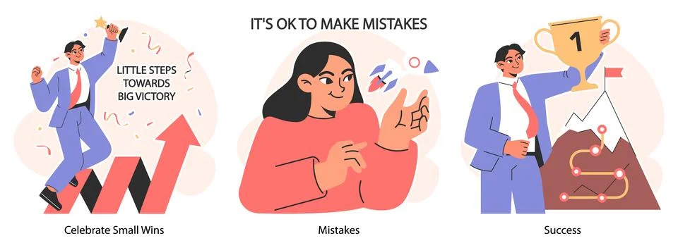 Self-development set. Increasing of individual or professional competencies Illustrazione stock