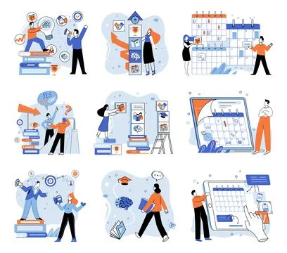 Self development. Taking action is essential for self development and 스톡 일러스트