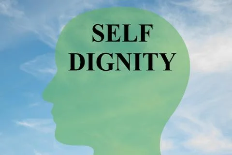 Self Dignity mental concept Illustrazione stock