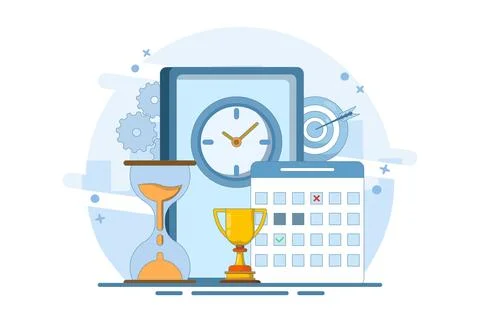 Self-Discipline and Motivation Implementation Concept イラスト素材